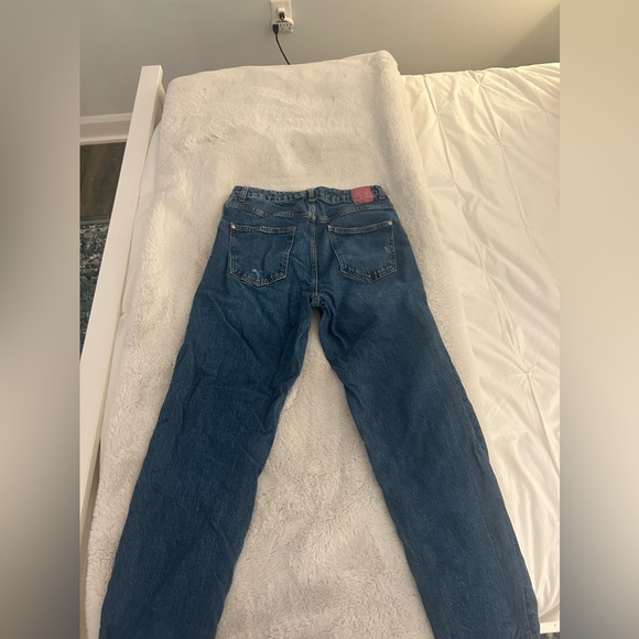 Zara mid wash straight jeans - Picture 3 of 4